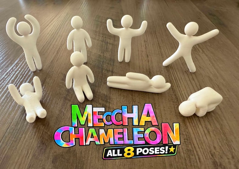 Meccha Chameleon mini figure set